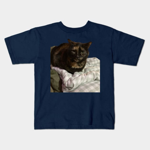 Sweet Tortie Kids T-Shirt by Amanda1775